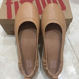 Fitflop ALLEGRO Leather Ballet Flats size 6 Blush
